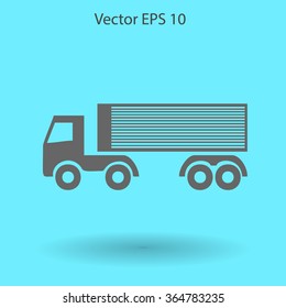 Flat truck icon.