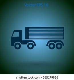 Flat truck icon.