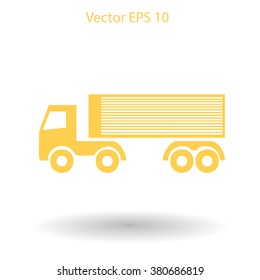 Flat truck icon.