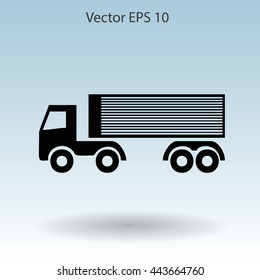 Flat truck icon.