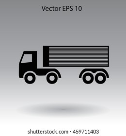 Flat truck icon.