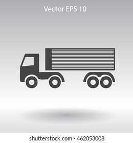 Flat truck icon.