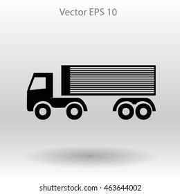 Flat truck icon.