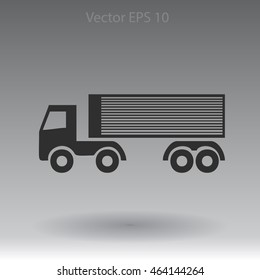 Flat truck icon.