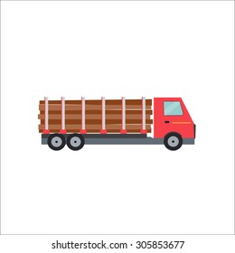 Flat Truck Vector Illustration EPS10