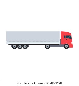 Flat Truck Vector Illustration EPS10