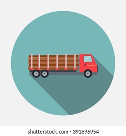 Flat Truck Vector Illustration EPS10