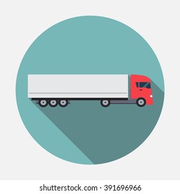 Flat Truck Vector Illustration EPS10