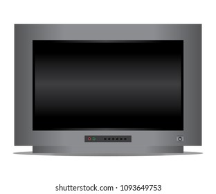 Flat TV on white background. vector illustration, eps10