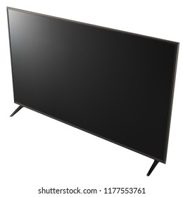 Flat TV Screen Plasma - Isolated on White Background