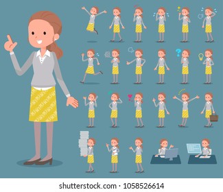 flat type Behind knot hair women_1