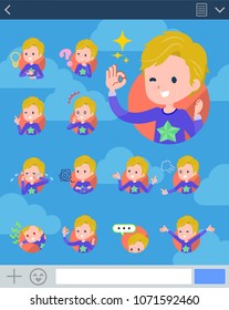flat type blond hair boy White_sns