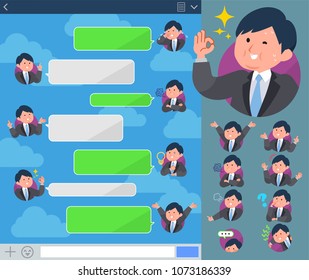 flat type fat businessman sns