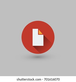 Flat UI Design - Colorful Webdesign Elements Icon - File Folder