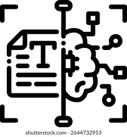 Flat UI icon for screening or moderating written content. Ideal for smart chat apps and messaging platforms.