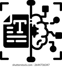 Flat UI icon for screening or moderating written content. Ideal for smart chat apps and messaging platforms.