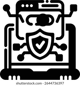 Flat UI symbol indicating safe or restricted operating mode. Common in mobile apps, devices, and AI control settings.