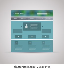 Flat UI Website Design Template 