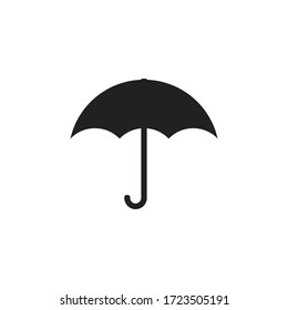 Flat umbrella icon for concept design. Vector isolated illustration