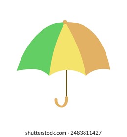 Flat umbrella illustration. Cartoon umbrella. Vector format file
