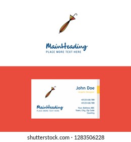 Flat Umbrella  Logo and Visiting Card Template. Busienss Concept Logo Design