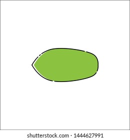 flat and unique papaya design with a white background