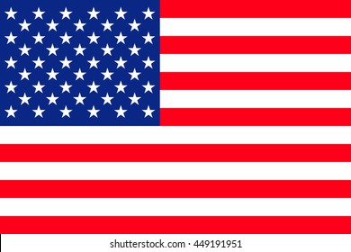 Flat United States of America flag vector background