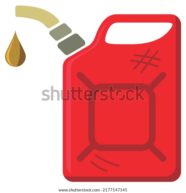 Flat Used Red Gas\
Can