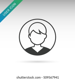 Flat user icon