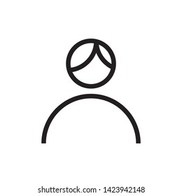 flat user icon symbol sign, vector, eps 10