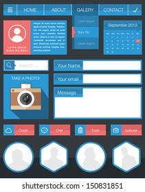 Flat user interface design kit