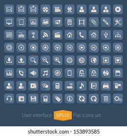 Flat User Interface Icons for Web and Mobile Applications