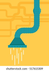 Flat Vacuum pipe