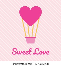 FLAT VALENTINES DAY CARD