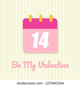 FLAT VALENTINES DAY CARD