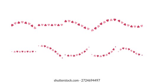 Colección de decoración plana del día de San Valentín