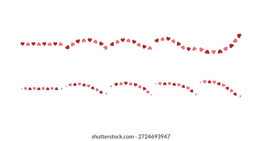 Conjunto de decoración de San Valentín plano