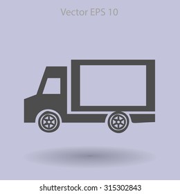 Flat van icon