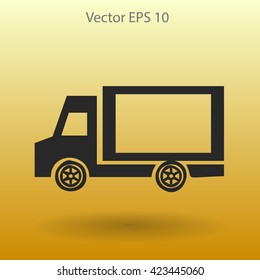 Flat van icon
