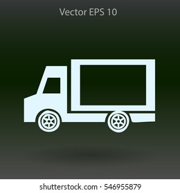 Flat van icon