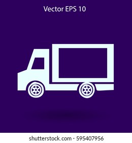 Flat van icon