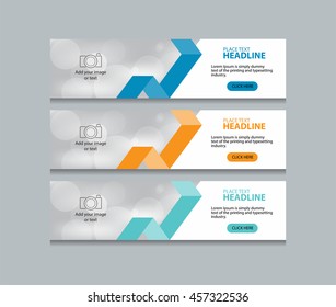 flat vector abstract web banner design template background 