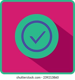 Flat Vector Accept Icon