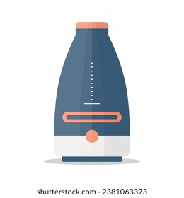 Flat vector air purifier and humidifier isolated on white background icon illustration. A device for cleaning and humidifying air for the home.