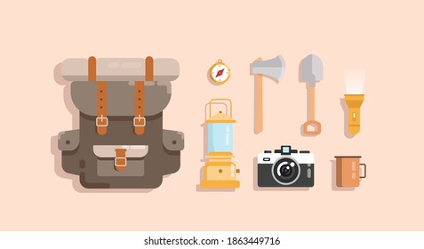 Flat vector alkaline battery big and small. battery set flat design illustration