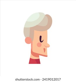 flat vector avatars and hairstyles