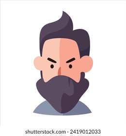 avatares vectoriales planos y peinados