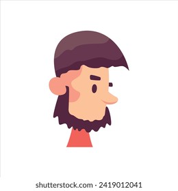 flat vector avatars and hairstyles