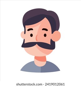 flat vector avatars and hairstyles