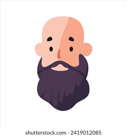 flat vector avatars and hairstyles